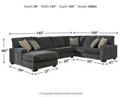 Tracling 3-Piece Sectional with Ottoman - PKG001612 - furniture place usa
