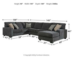 Tracling 3-Piece Sectional with Chaise - furniture place usa