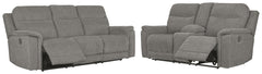 Mouttrie Sofa and Loveseat - furniture place usa