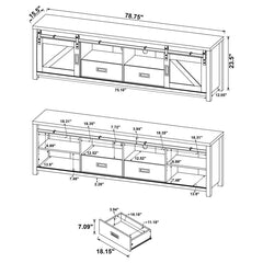 Madra Brown 79" Tv Stand - furniture place usa