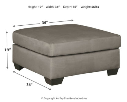 Darcy Oversized Accent Ottoman - furniture place usa