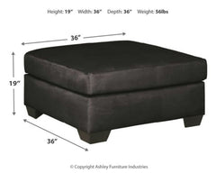 Darcy Oversized Accent Ottoman - furniture place usa