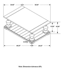 Walden Brown Coffee Table - furniture place usa