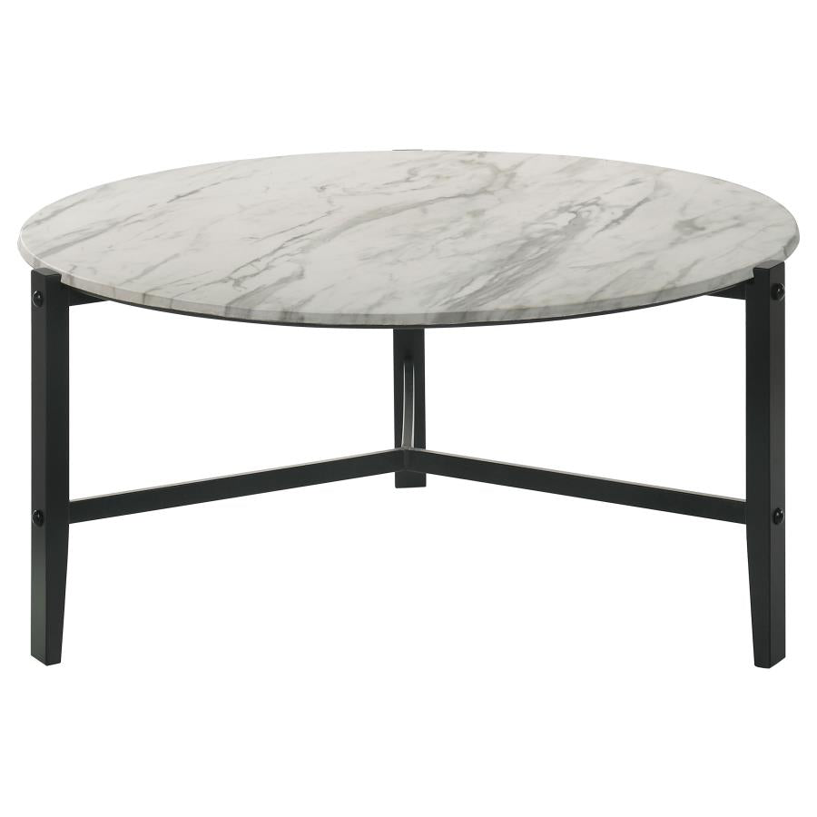 Tandi White Coffee Table - furniture place usa