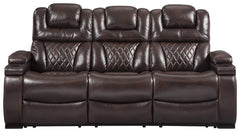Warnerton Sofa and Recliner - furniture place usa