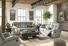 Mitchiner Reclining Loveseat with Console - furniture place usa