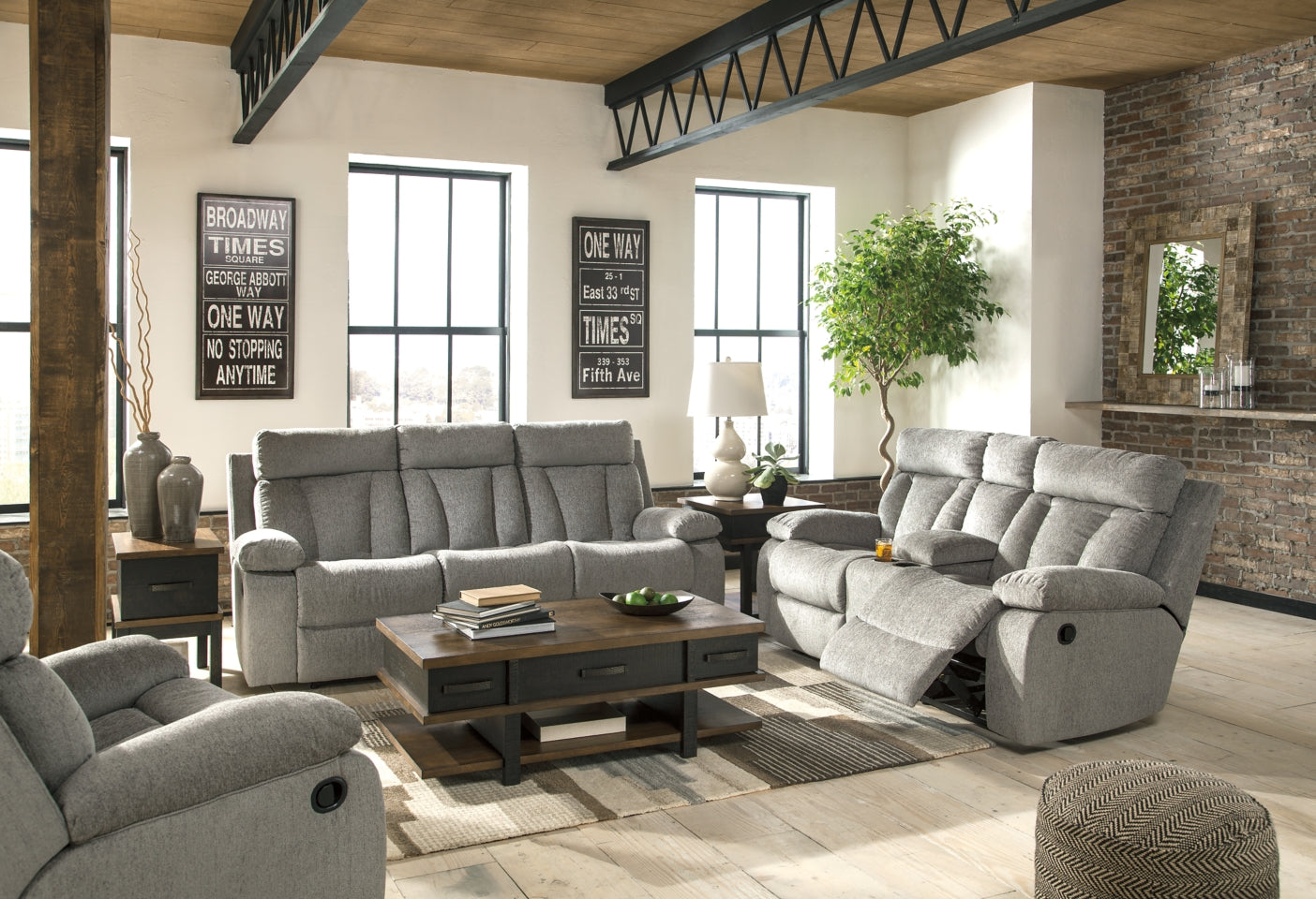 Mitchiner Sofa, Loveseat and Recliner - furniture place usa