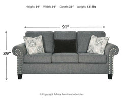Agleno Sofa, Loveseat, Chair and Ottoman - furniture place usa