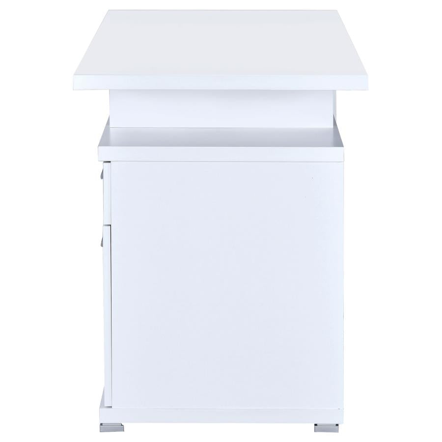 Irving White Computer Desk - furniture place usa