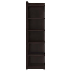 Pinckard Brown Corner Bookcase - furniture place usa