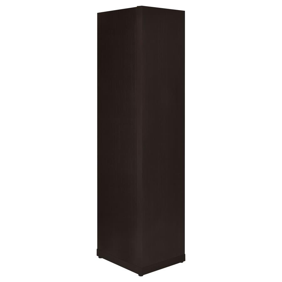 Pinckard Brown Corner Bookcase - furniture place usa