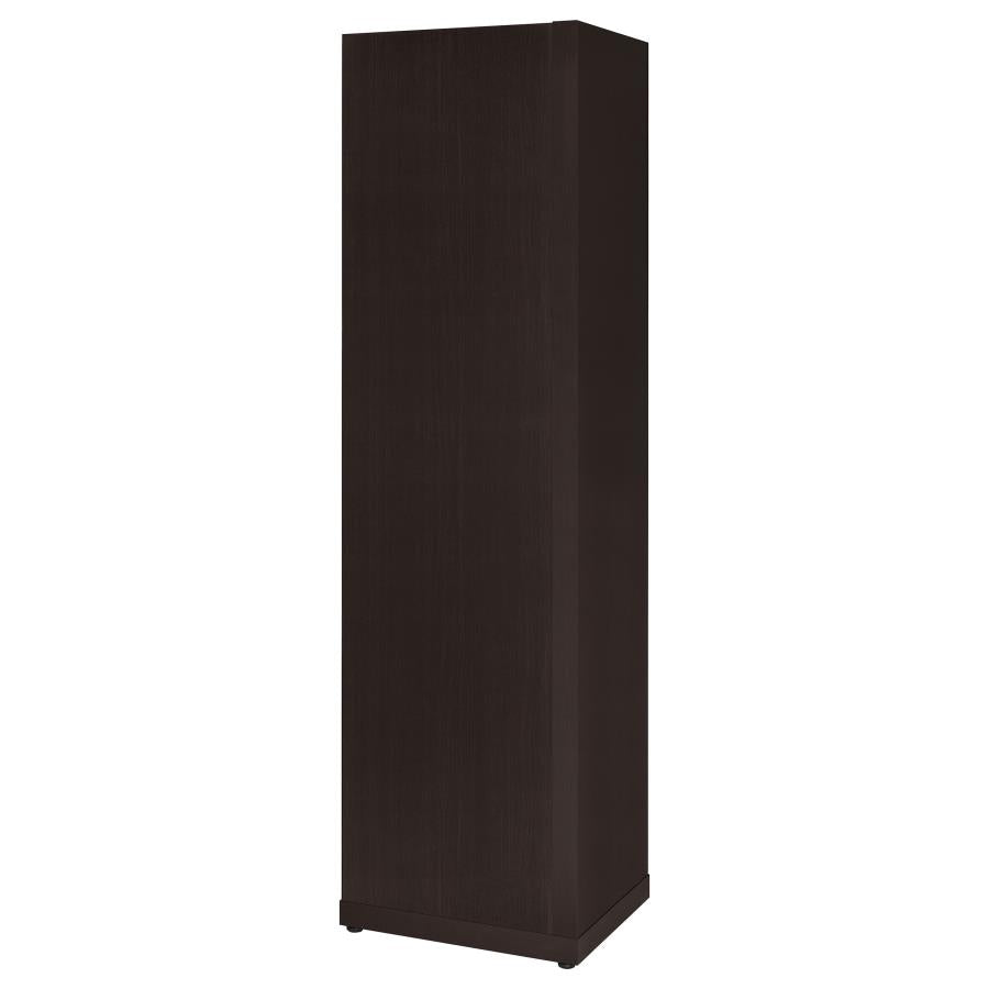 Pinckard Brown Corner Bookcase - furniture place usa