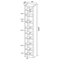 Eliam Brown Bookcase - furniture place usa
