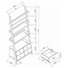 Colella Brown 3 Pc Bookcase Set - furniture place usa