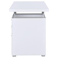 Brennan White Computer Desk - furniture place usa
