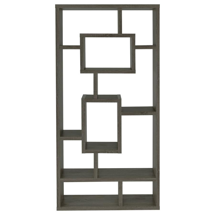 Howie Grey Bookcase - furniture place usa