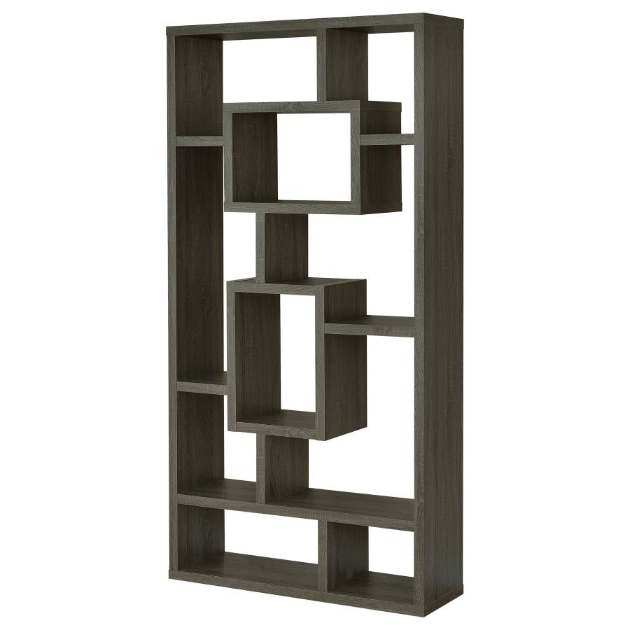 Howie Grey Bookcase - furniture place usa