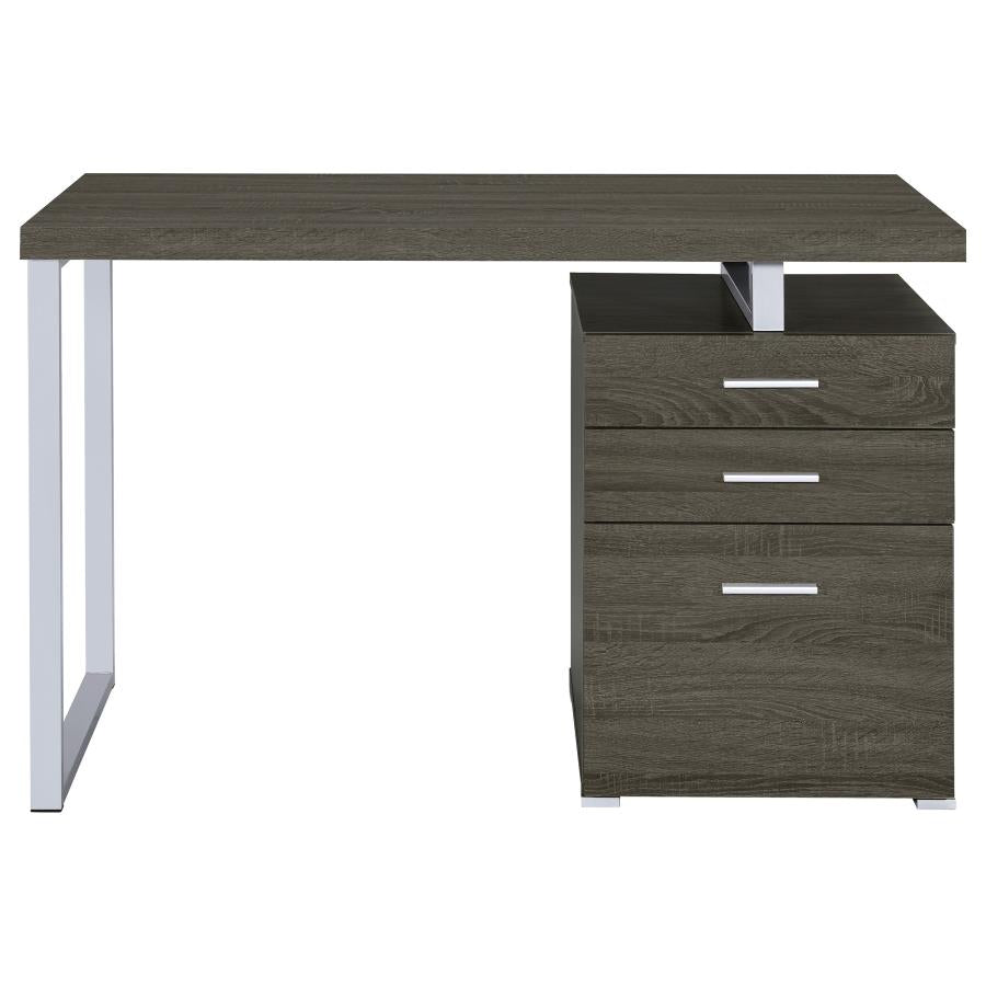 Brennan Grey Computer Desk - furniture place usa