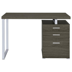 Brennan Grey Computer Desk - furniture place usa