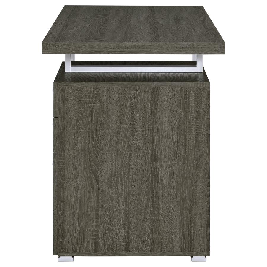 Brennan Grey Computer Desk - furniture place usa