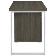 Brennan Grey Computer Desk - furniture place usa