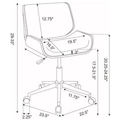 Addington Beige Office Chair - furniture place usa