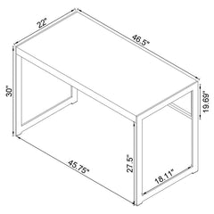 Estrella Brown Writing Desk - furniture place usa