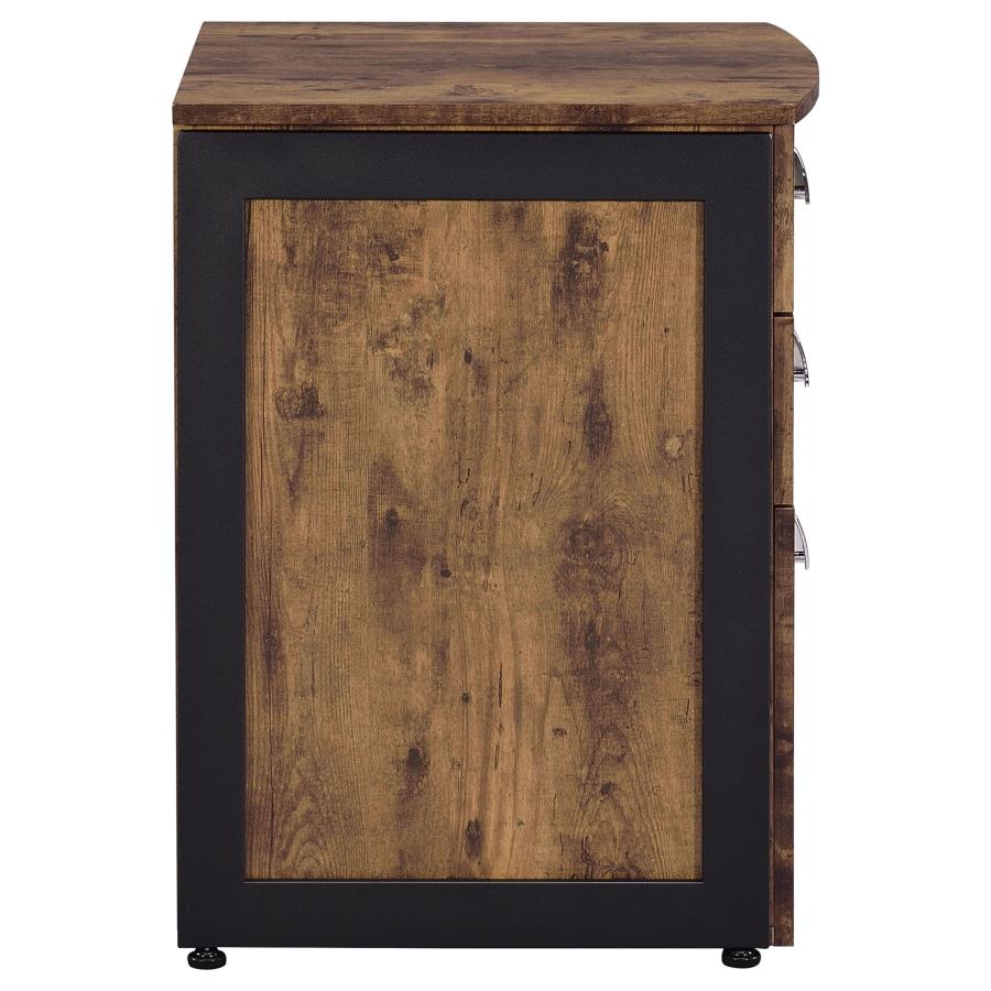 Estrella Brown File Cabinet - furniture place usa