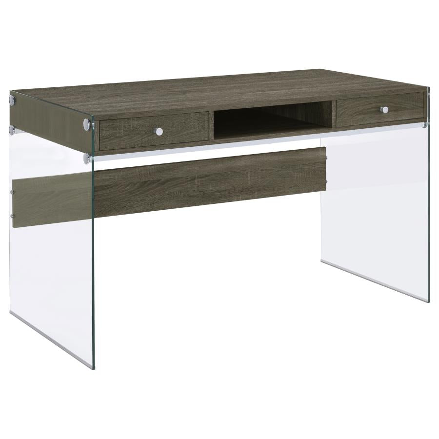 Dobrev Grey Writing Desk - furniture place usa