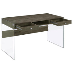 Dobrev Grey Writing Desk - furniture place usa
