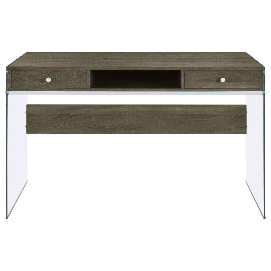 Dobrev Grey Writing Desk - furniture place usa