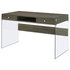 Dobrev Grey Writing Desk - furniture place usa