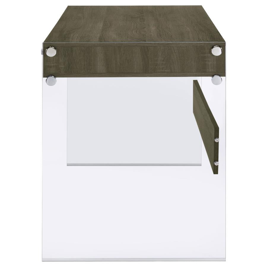 Dobrev Grey Writing Desk - furniture place usa