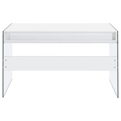 Dobrev White Writing Desk - furniture place usa