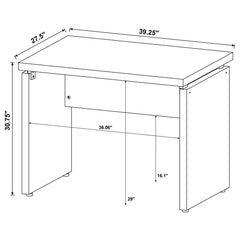 Skylar Brown Writing Desk - furniture place usa