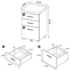 Skeena Brown Storage Cabinet - furniture place usa