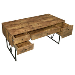 Analiese Brown Writing Desk - furniture place usa