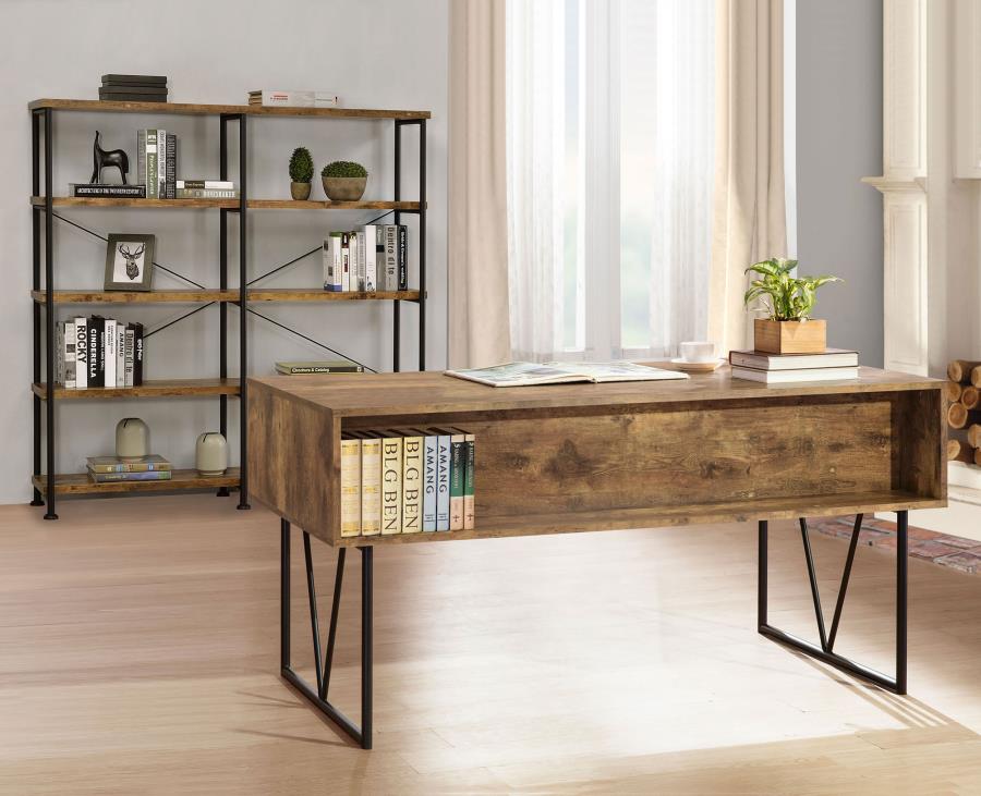 Analiese Brown Writing Desk - furniture place usa