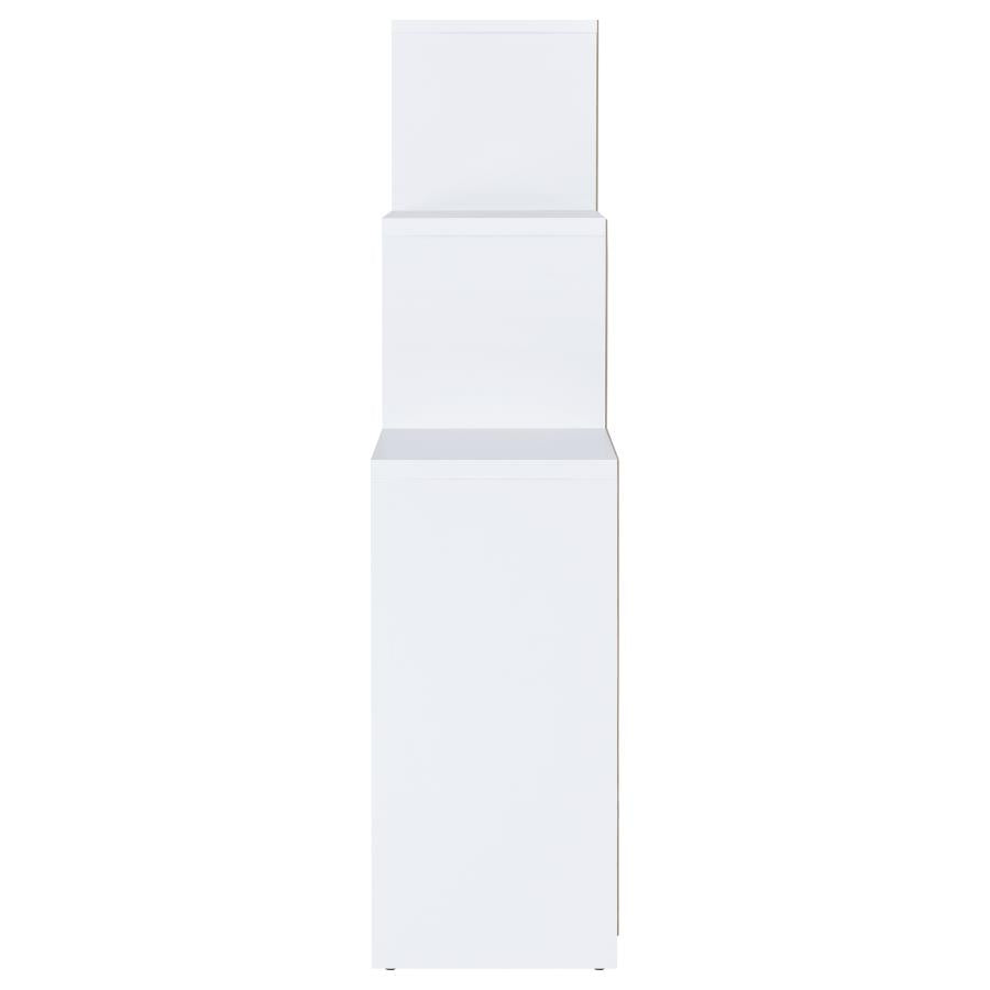 Spencer White Bookcase - furniture place usa