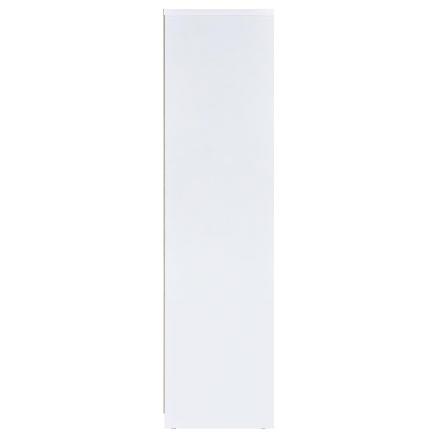 Spencer White Bookcase - furniture place usa