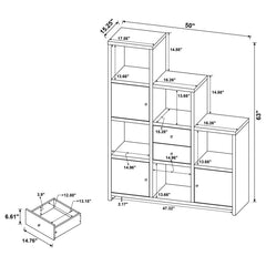 Spencer Brown Bookcase - furniture place usa