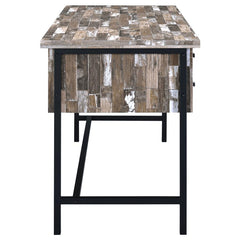 Kemper Brown Writing Desk - furniture place usa