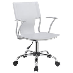 Himari White Office Chair - furniture place usa