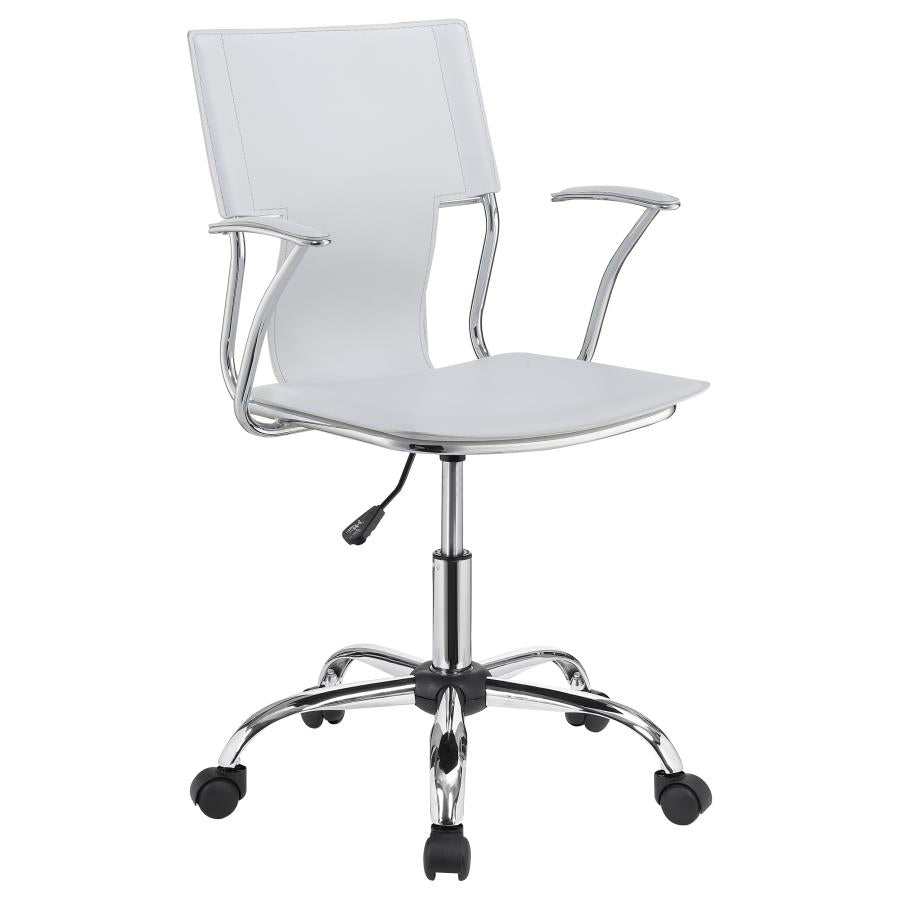 Himari White Office Chair - furniture place usa