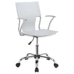 Himari White Office Chair - furniture place usa