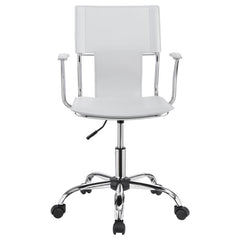 Himari White Office Chair - furniture place usa