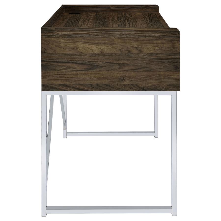Angelica Brown Writing Desk - furniture place usa