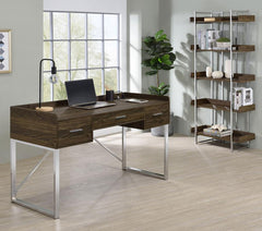 Angelica Brown Writing Desk - furniture place usa