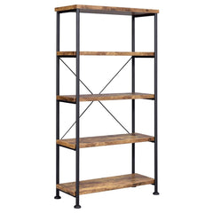 Analiese Brown Bookcase - furniture place usa