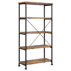 Analiese Brown Bookcase - furniture place usa